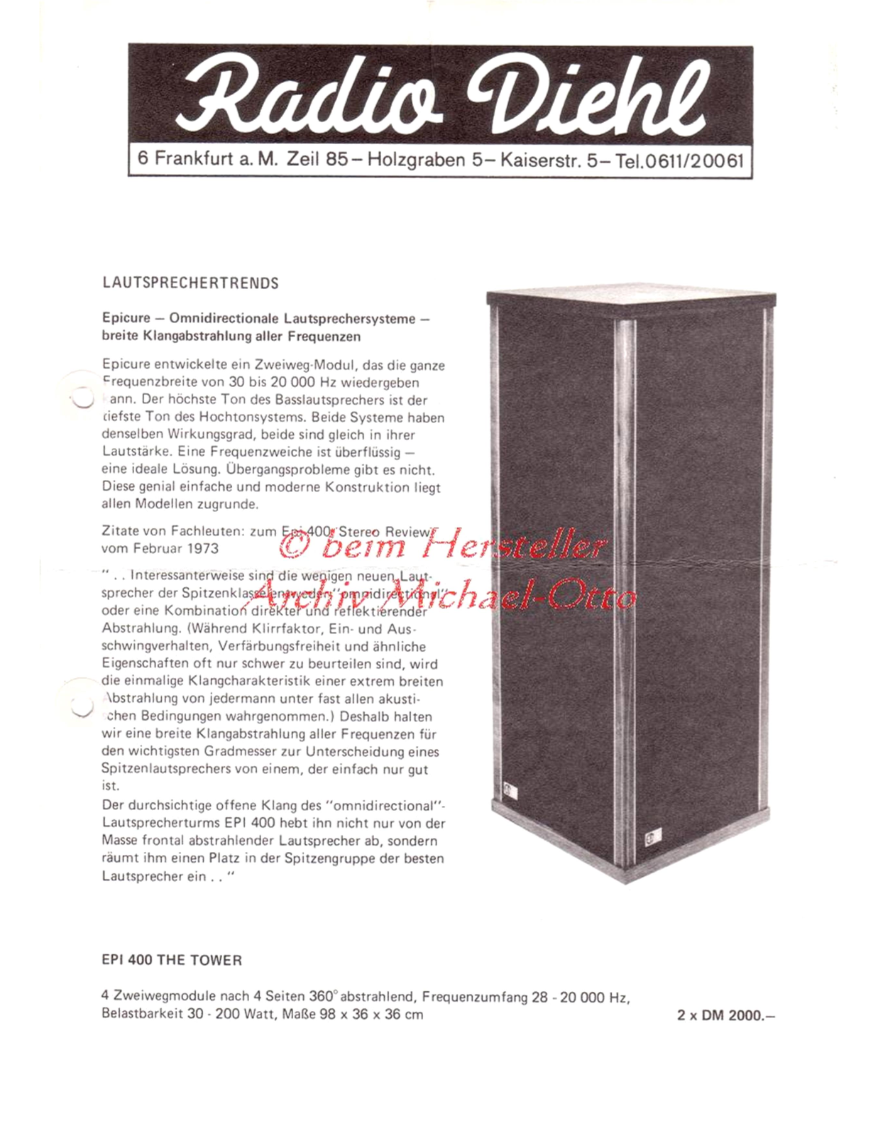 Epicure 400 brochure - ManualMachine.com