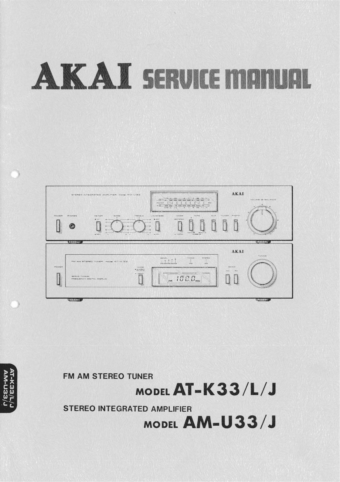 Akai AT-K33L, AT-K33J, AM-U33L Schematic
