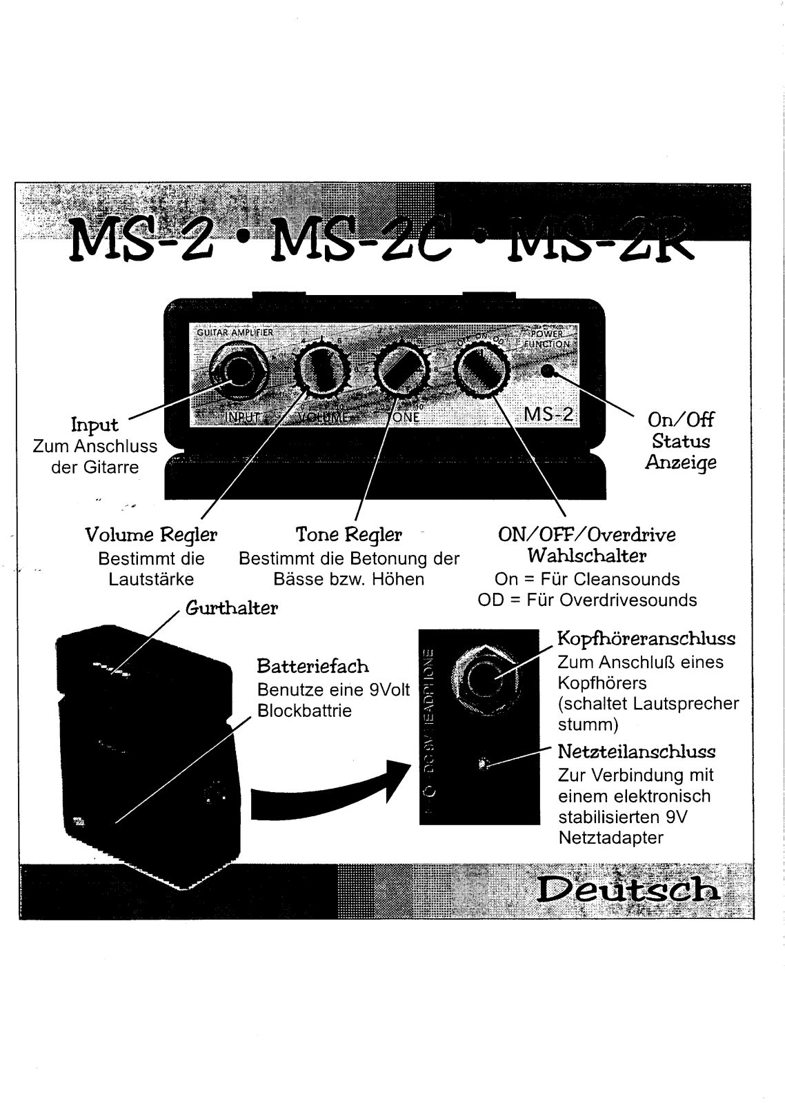 Marshall MS-2, MS-2C, MS-2R User guide