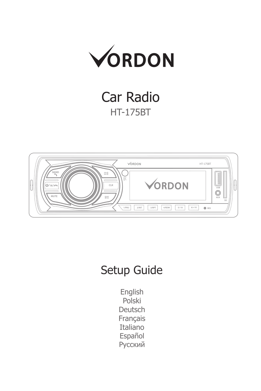 Vordon HT-175BT Operating Instructions - ManualMachine.com