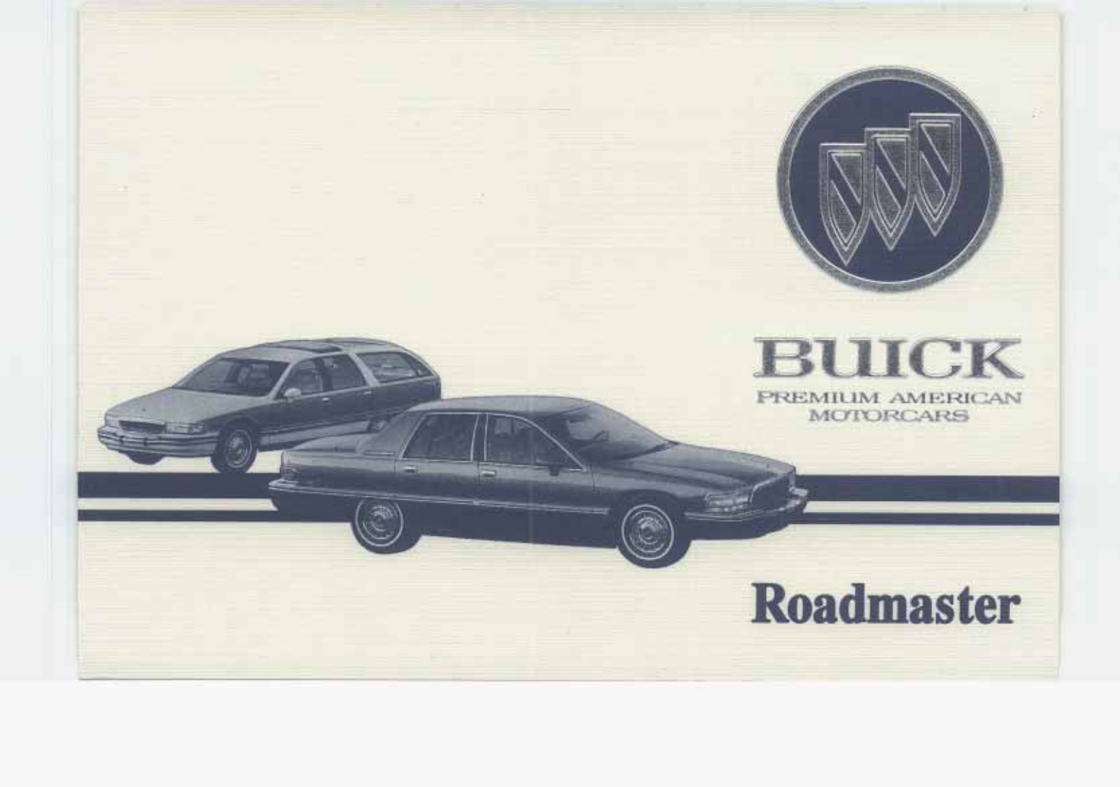 Buick ROADMASTER 1994 User Manual