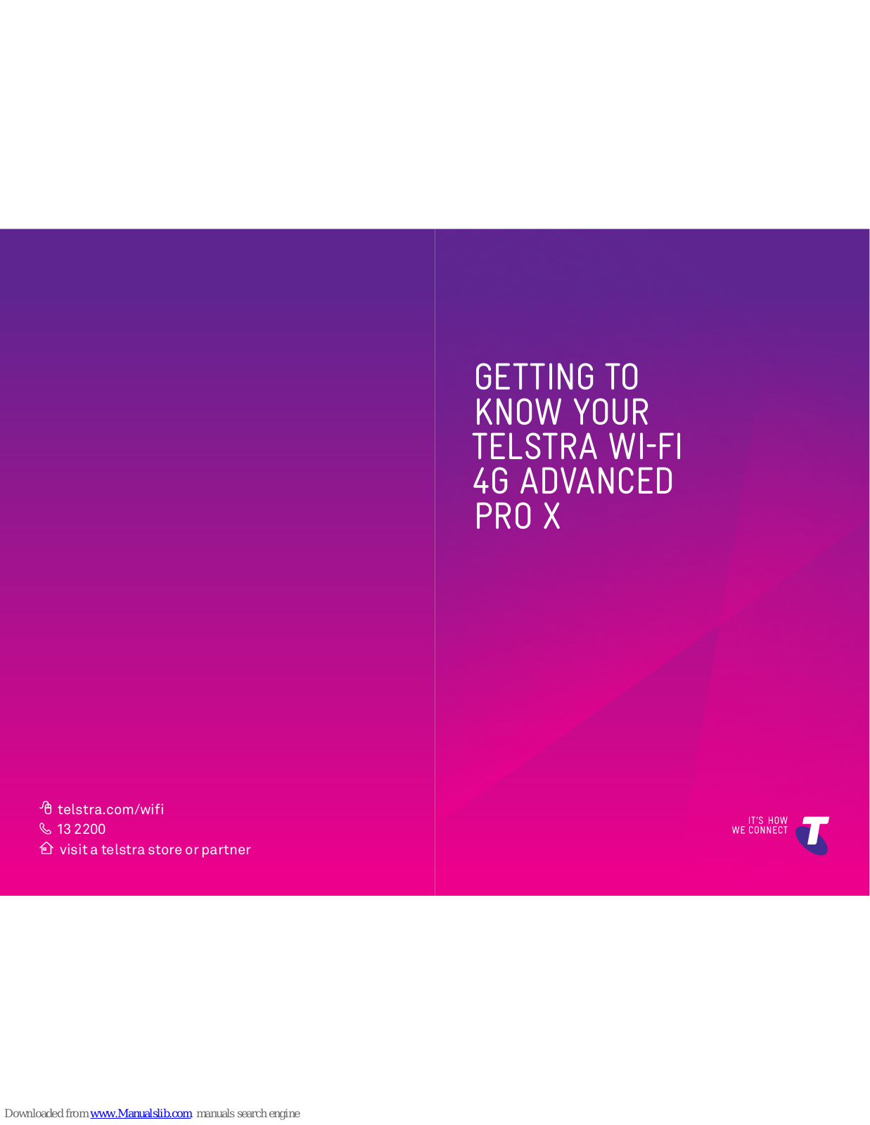 Telstra Wi-Fi 4G Advanced Pro X User Manual