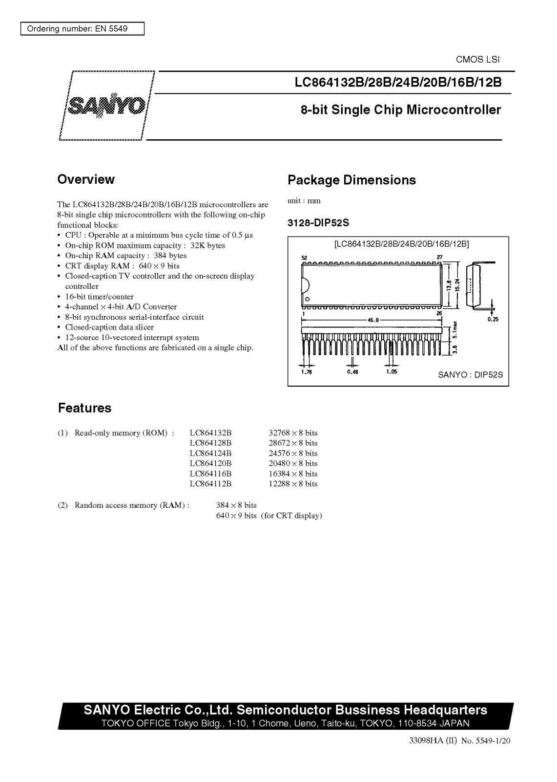 SANYO LC864116 CPP2930