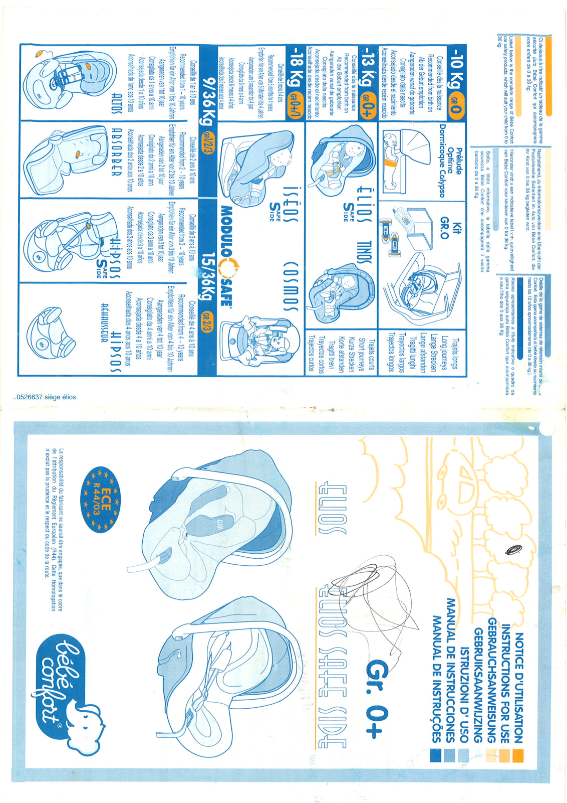 Bebe confort ELIOS User Manual