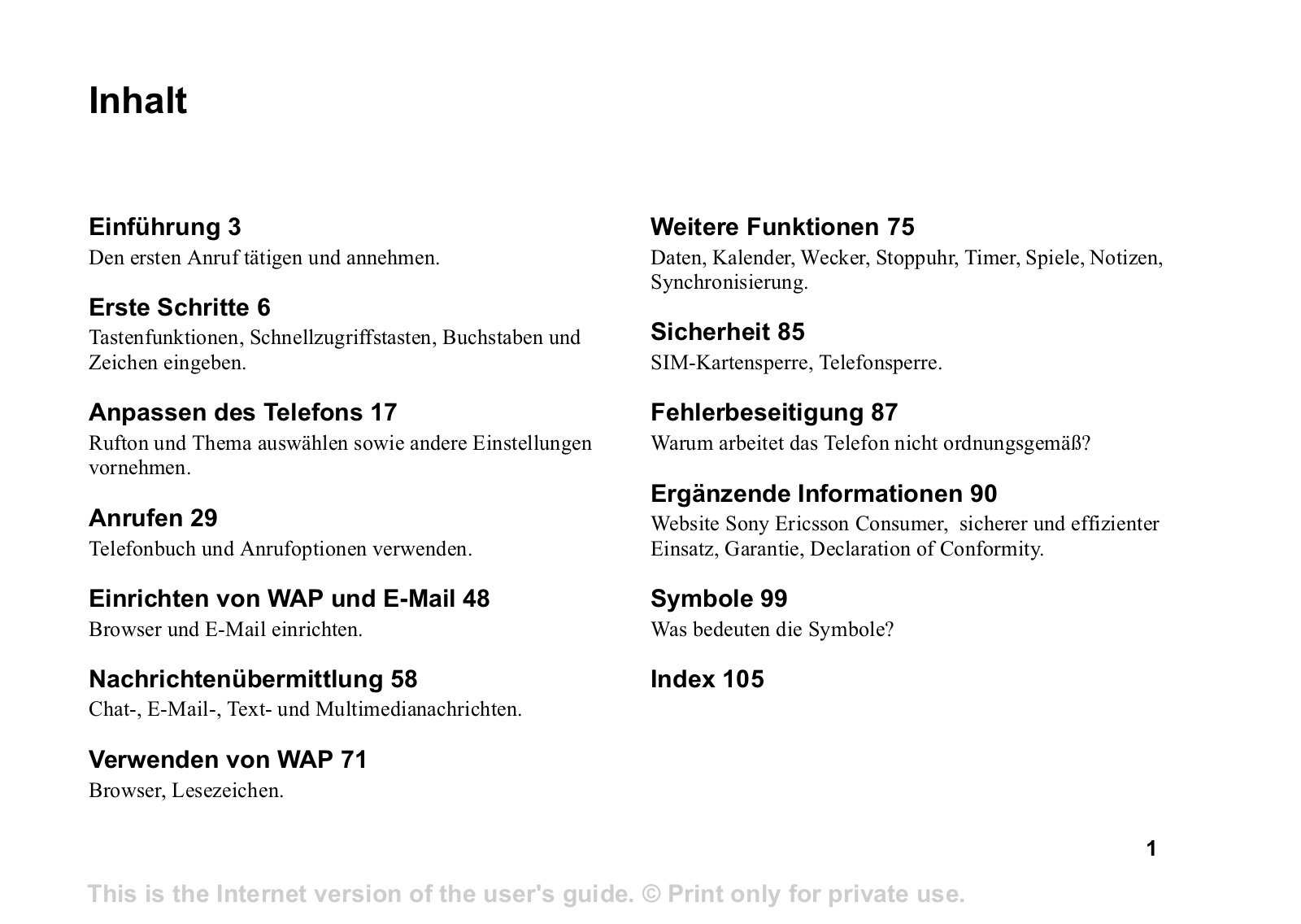 Sony ericsson T310 User Manual