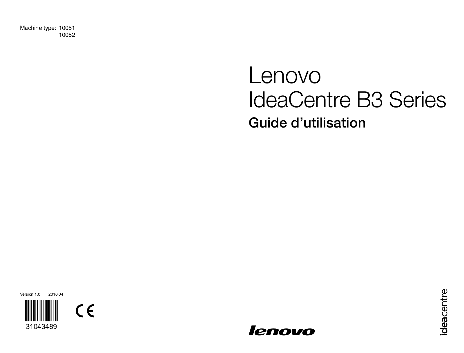 Lenovo IDEACENTRE B300 User Manual