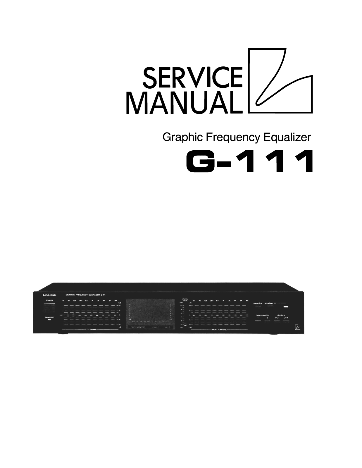 Luxman G-111 Service Manual