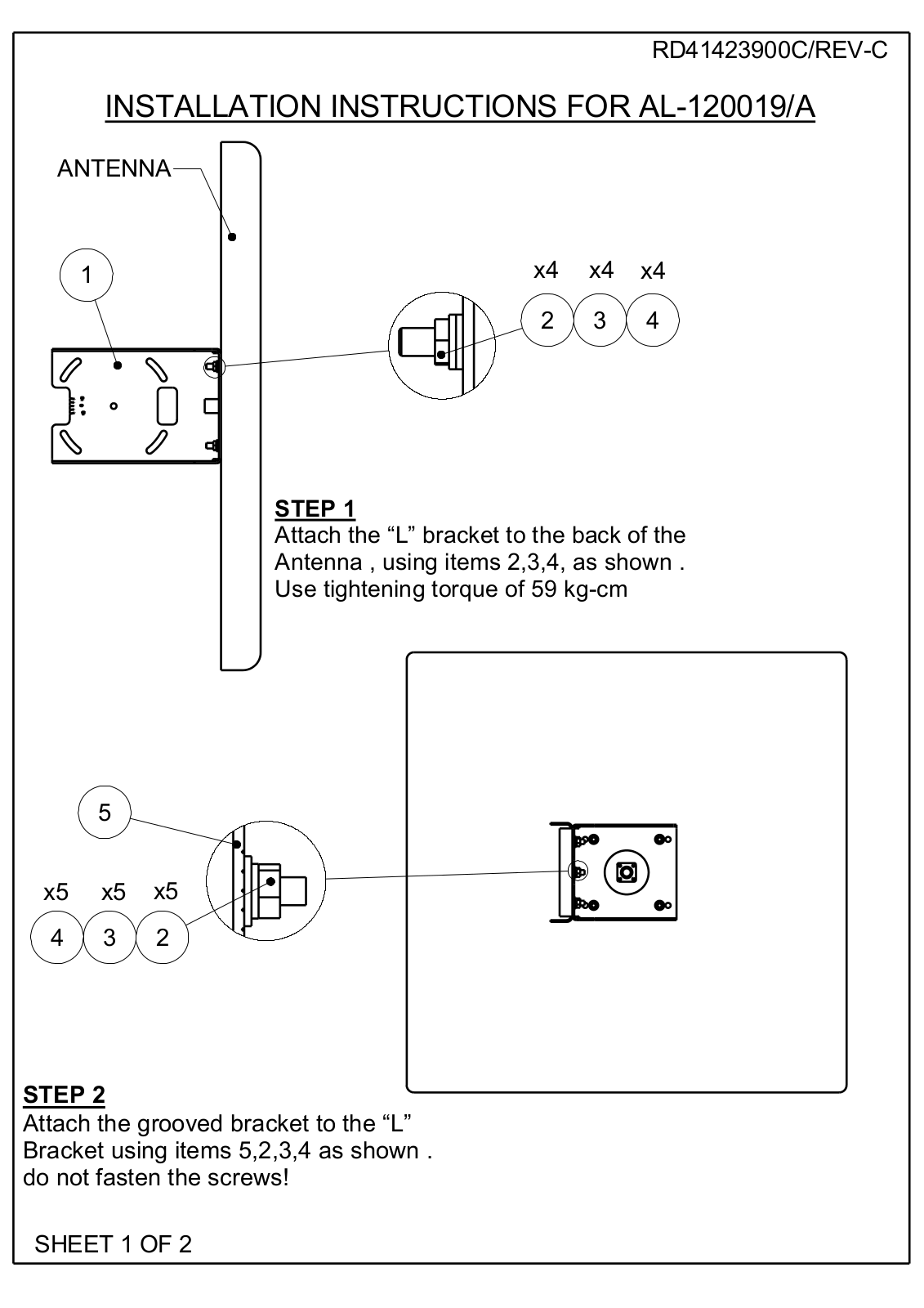 MTI MT-120019A User Manual