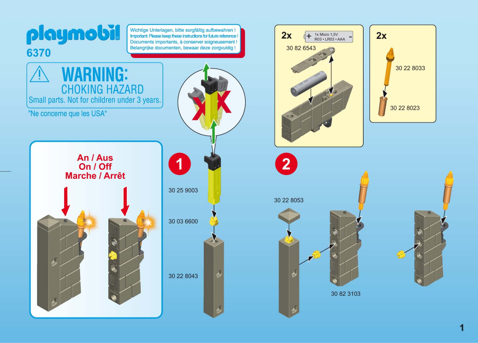 Playmobil 6370 Instructions