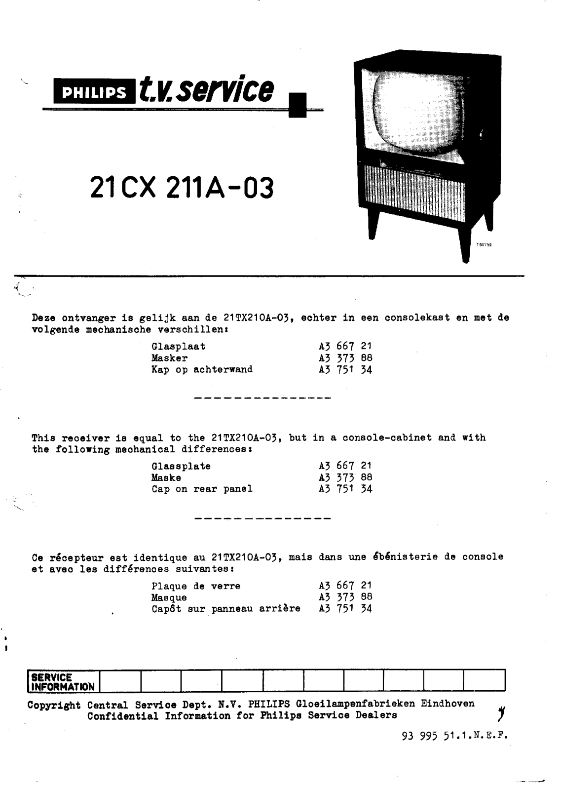 Philips 21cx211a schematic