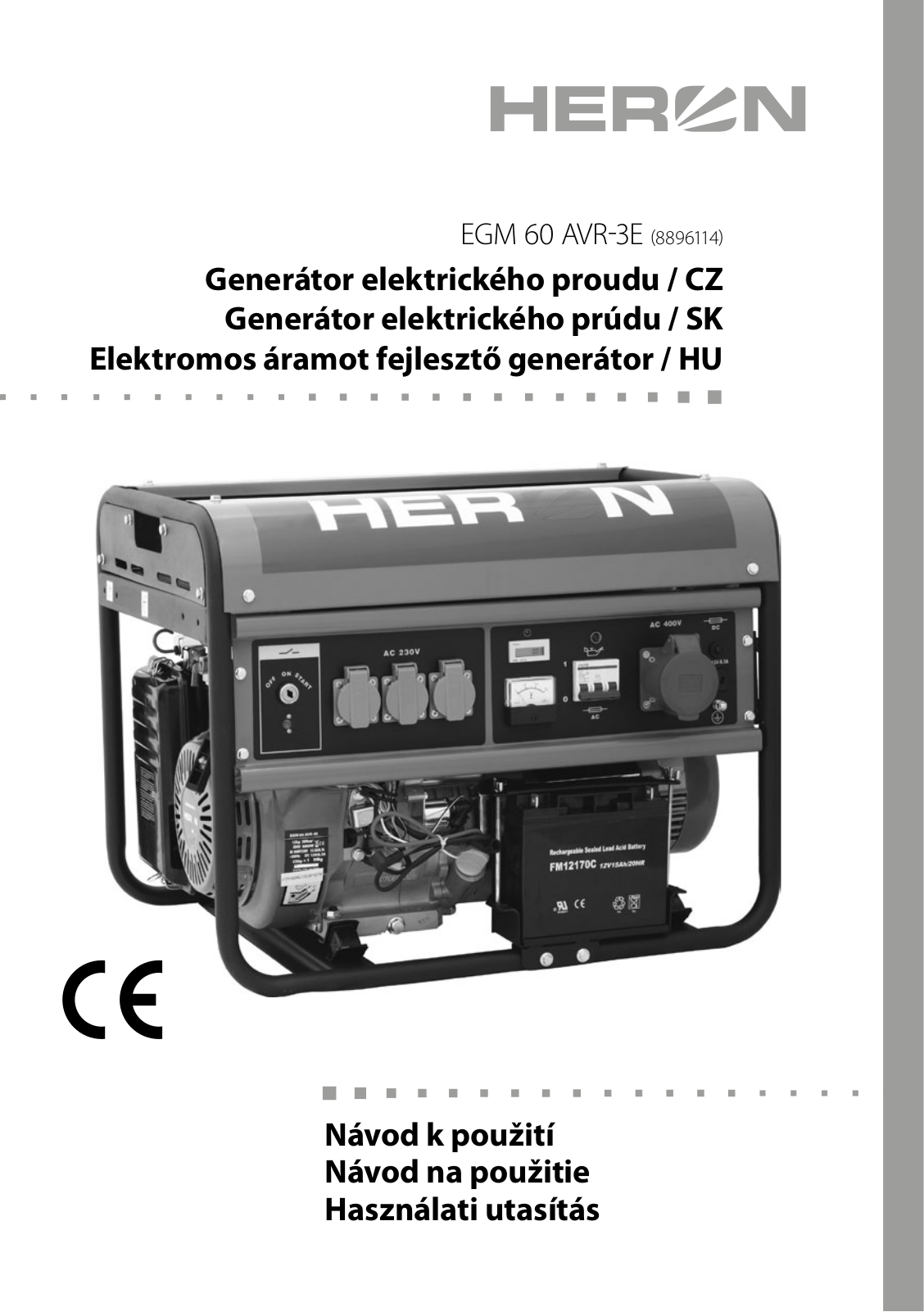 Heron EGM 60 AVR-3E User Manual