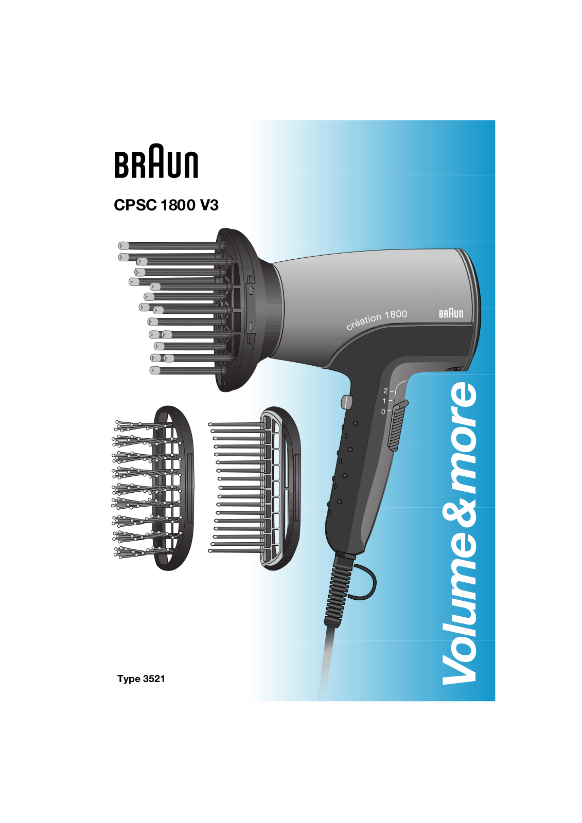 Braun CPSC 1800 V3 MN User manual