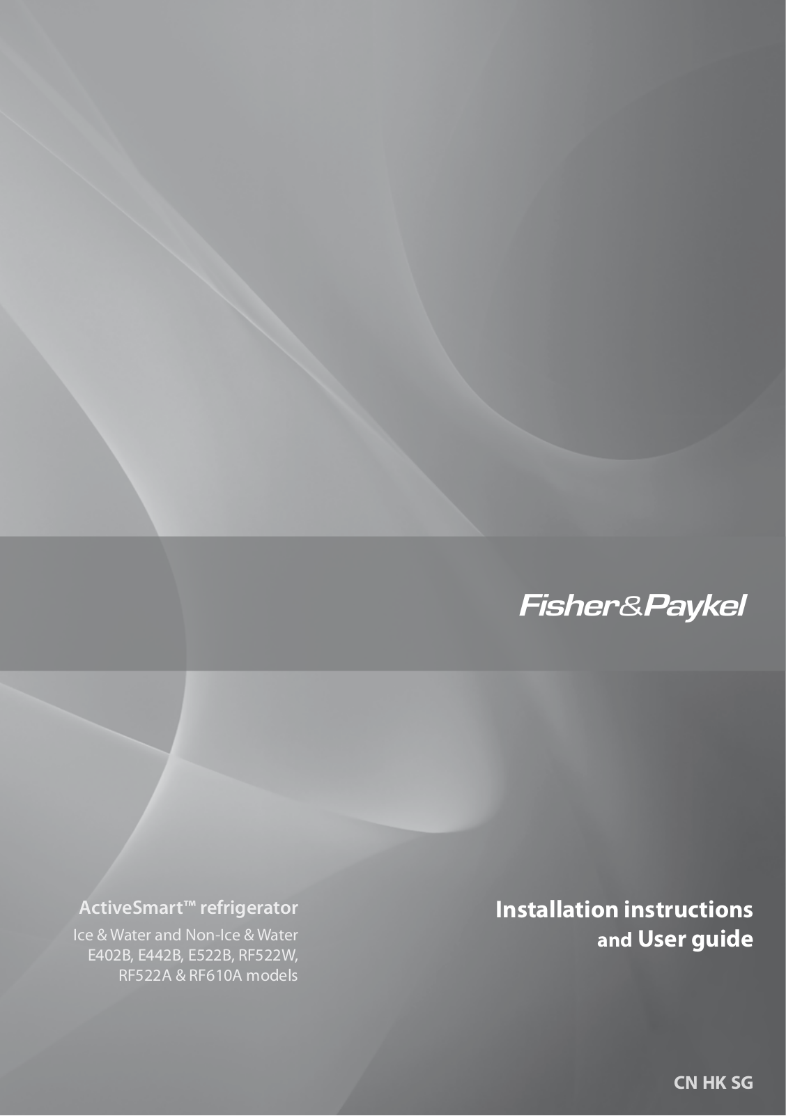Fisher & Paykel RF522A, RF522W User Manual