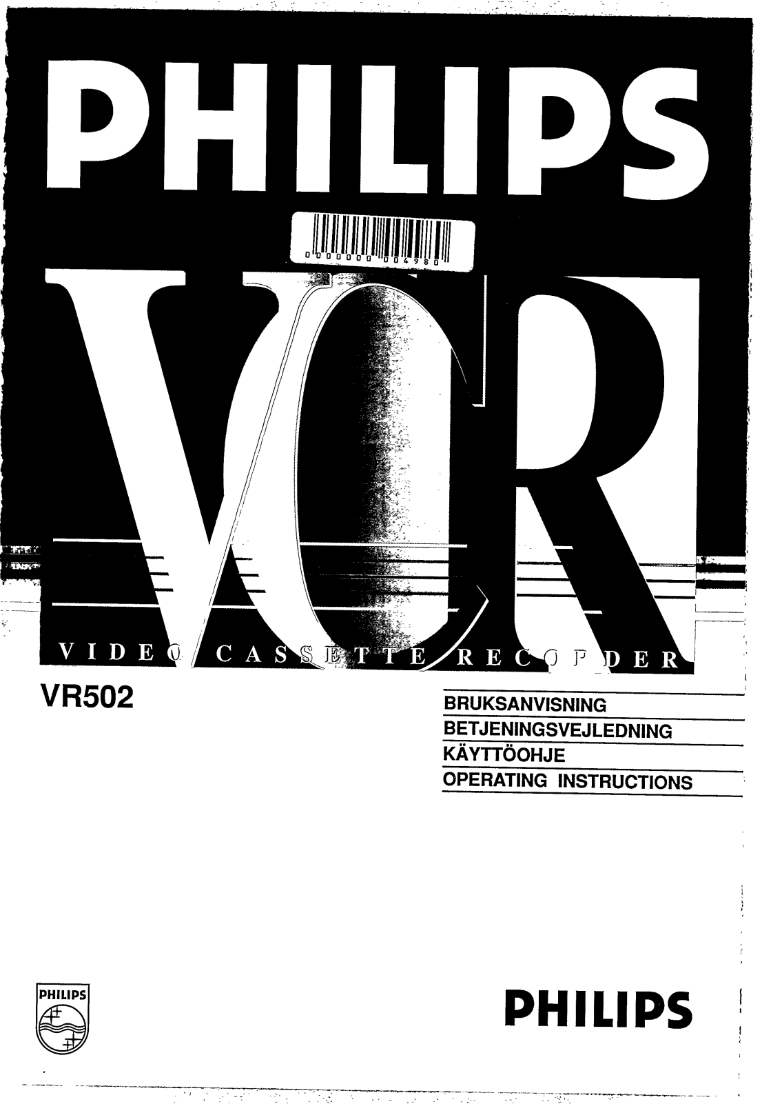 Philips VR502 User Manual