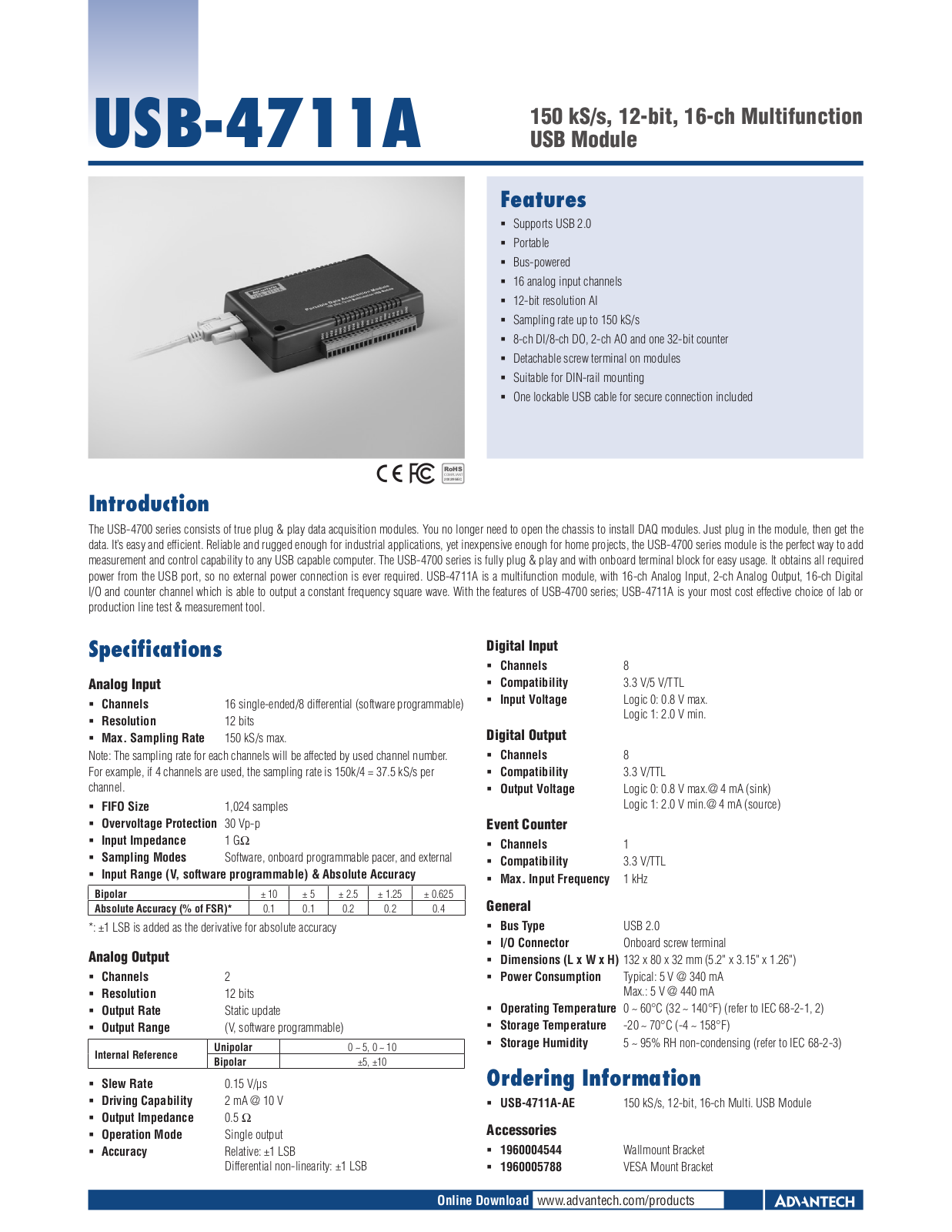 Impulse USB-4711A User Manual