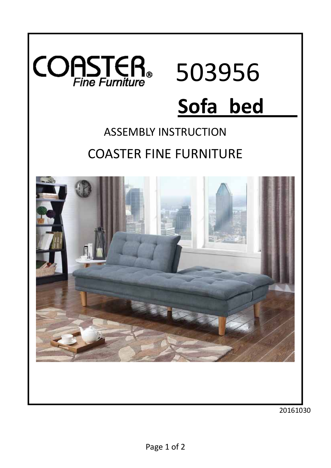 Coaster 503956 Assembly Guide - ManualMachine.com