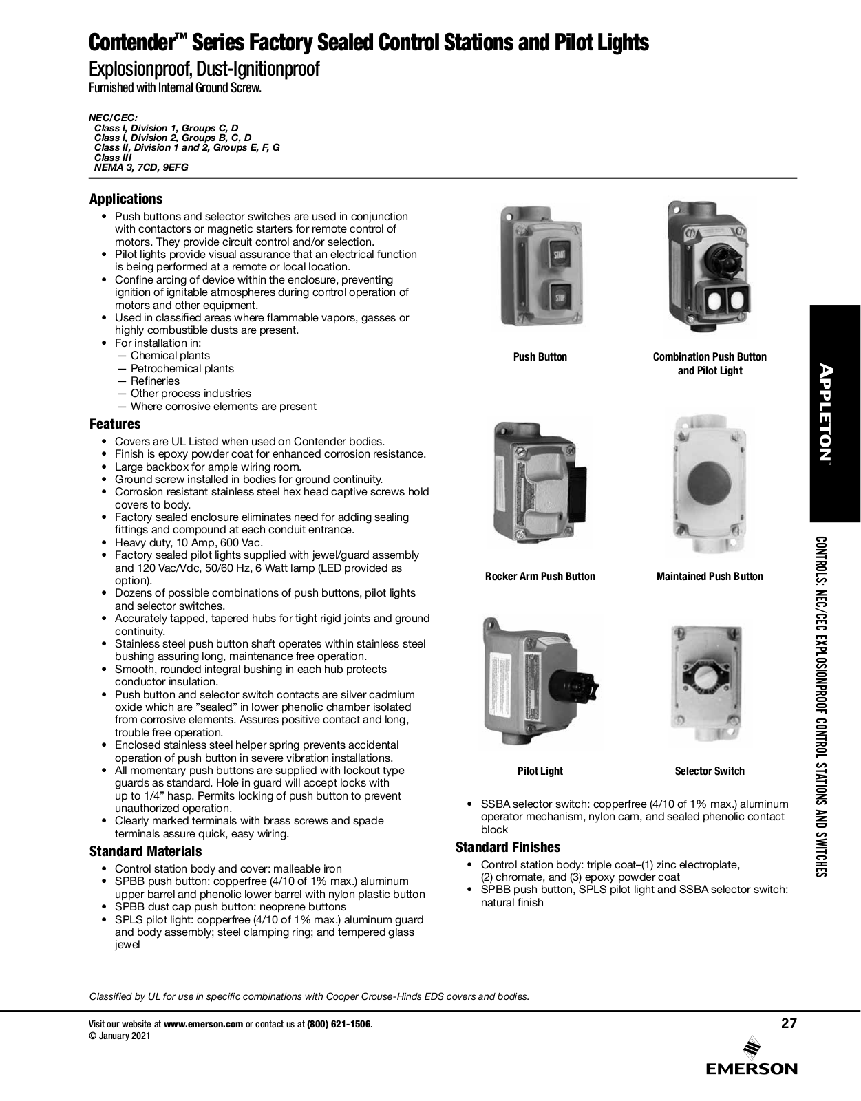 Emerson Contender User Manual