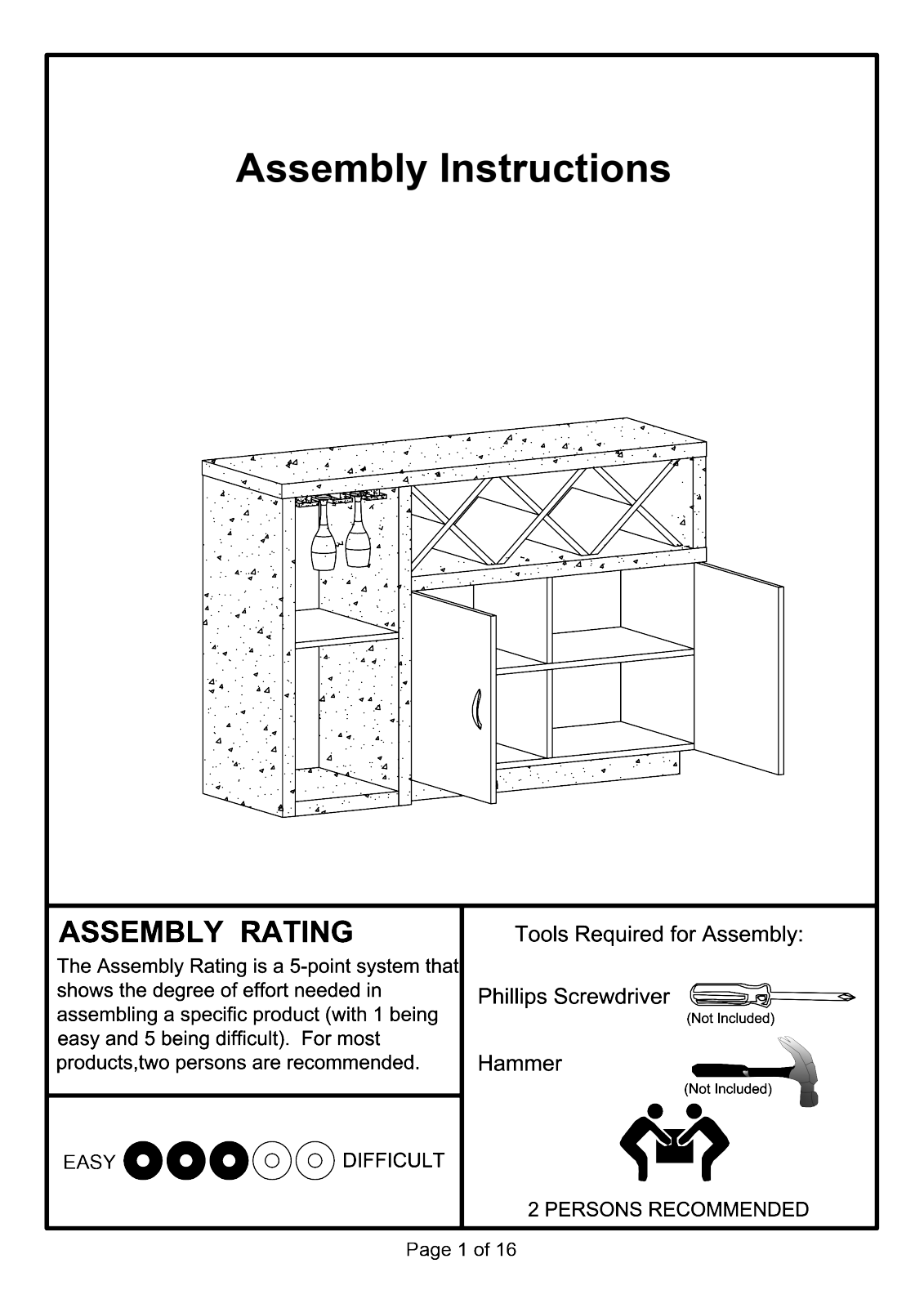 Union Rustic XHX7482 Assembly Instructions - ManualMachine.com