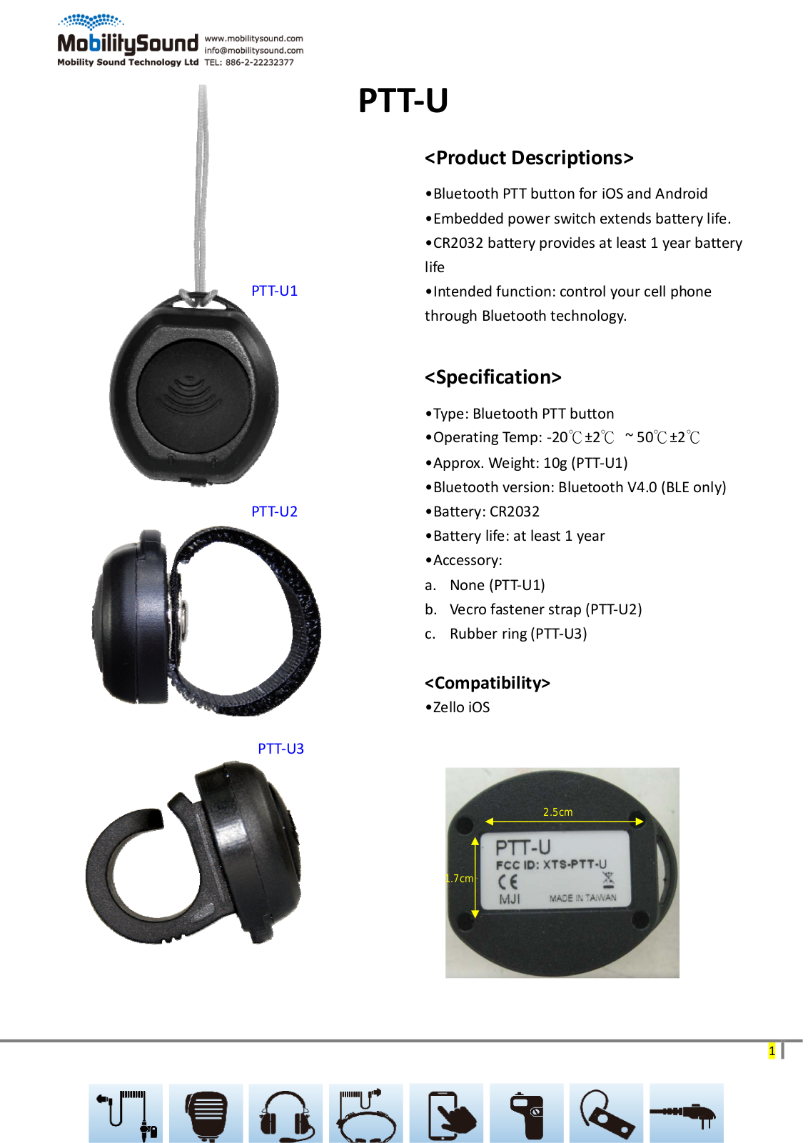 Mobility Sound Technology PTT U User Manual