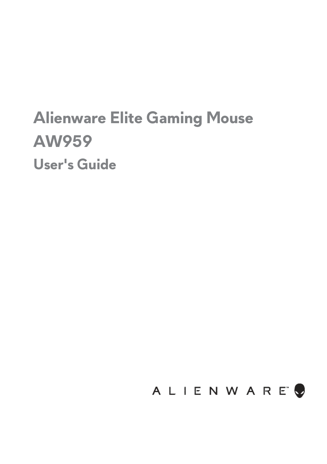 Dell Alienware AW959 Service Manual