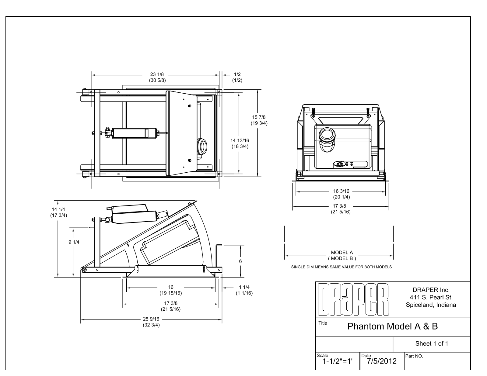 Draper DR2001 Dimensions - ManualMachine.com