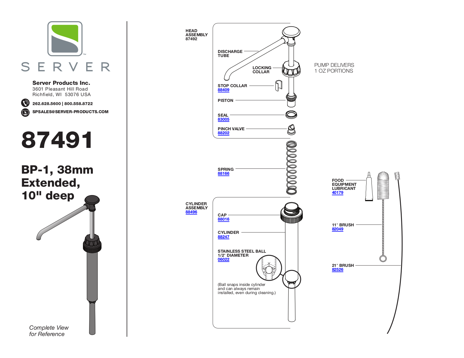 Server 87491 Parts Manual