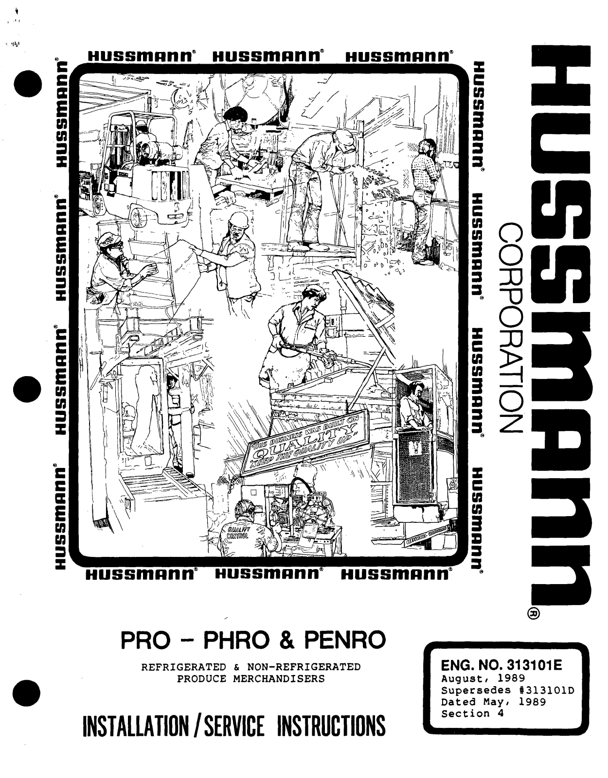 Hussmann PHRO, PENRO Install Manual