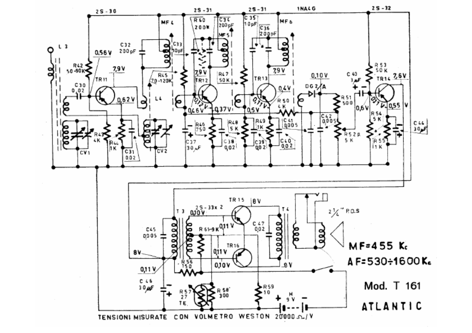 Atlantic t161 schematic