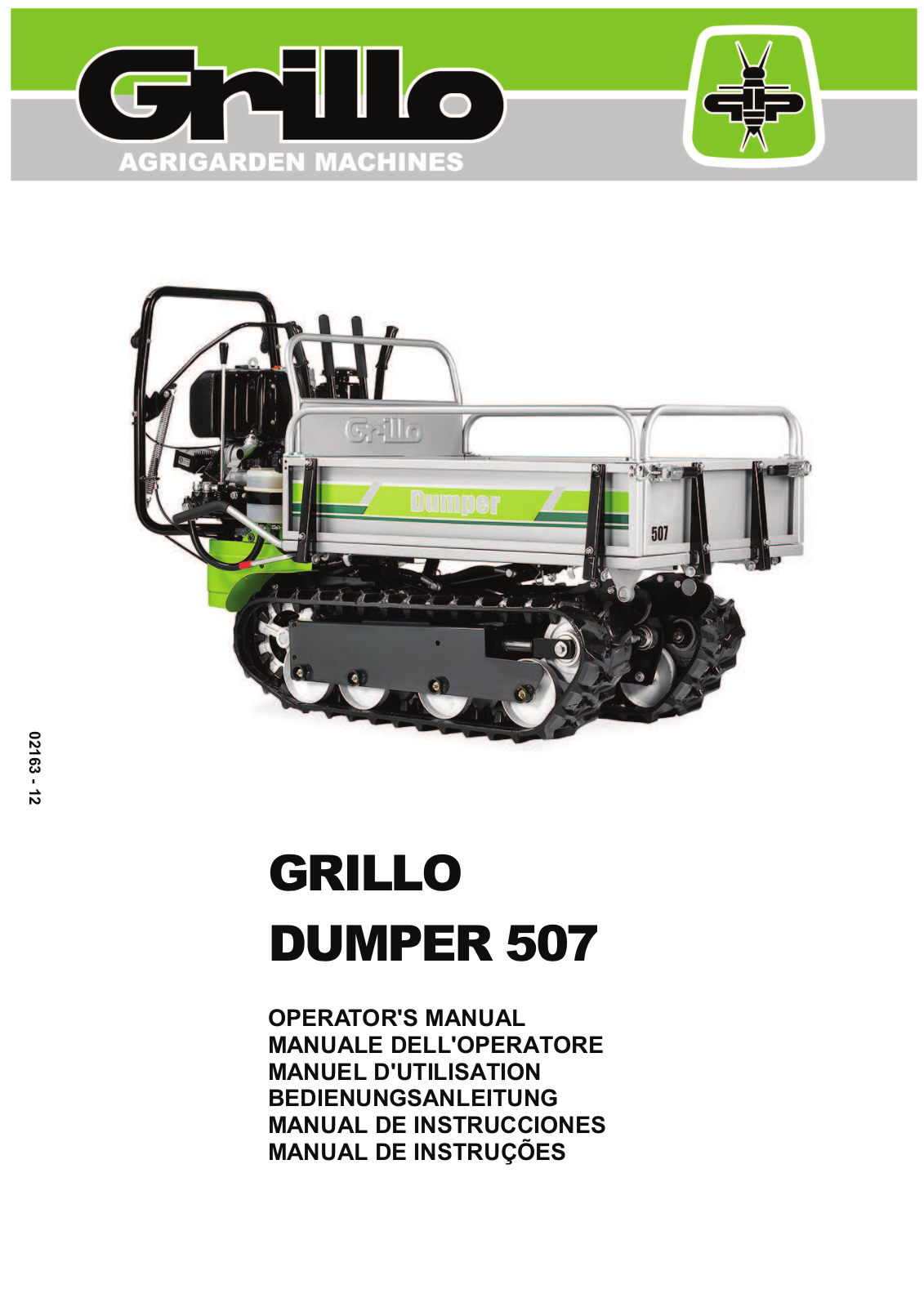 Grillo Dumper 507 User Manual