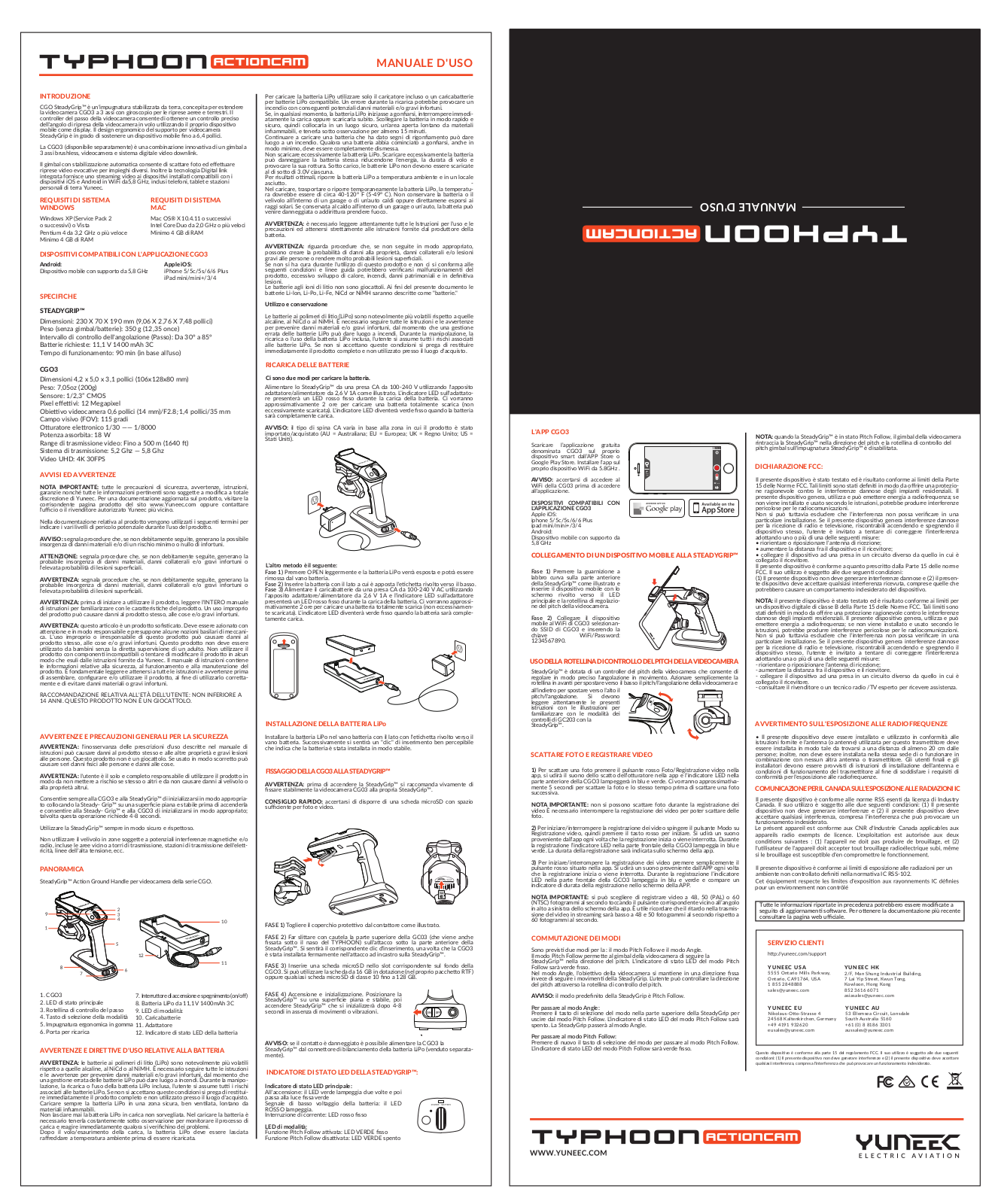 Yuneec TYPHOON ActionCam USER MANUAL