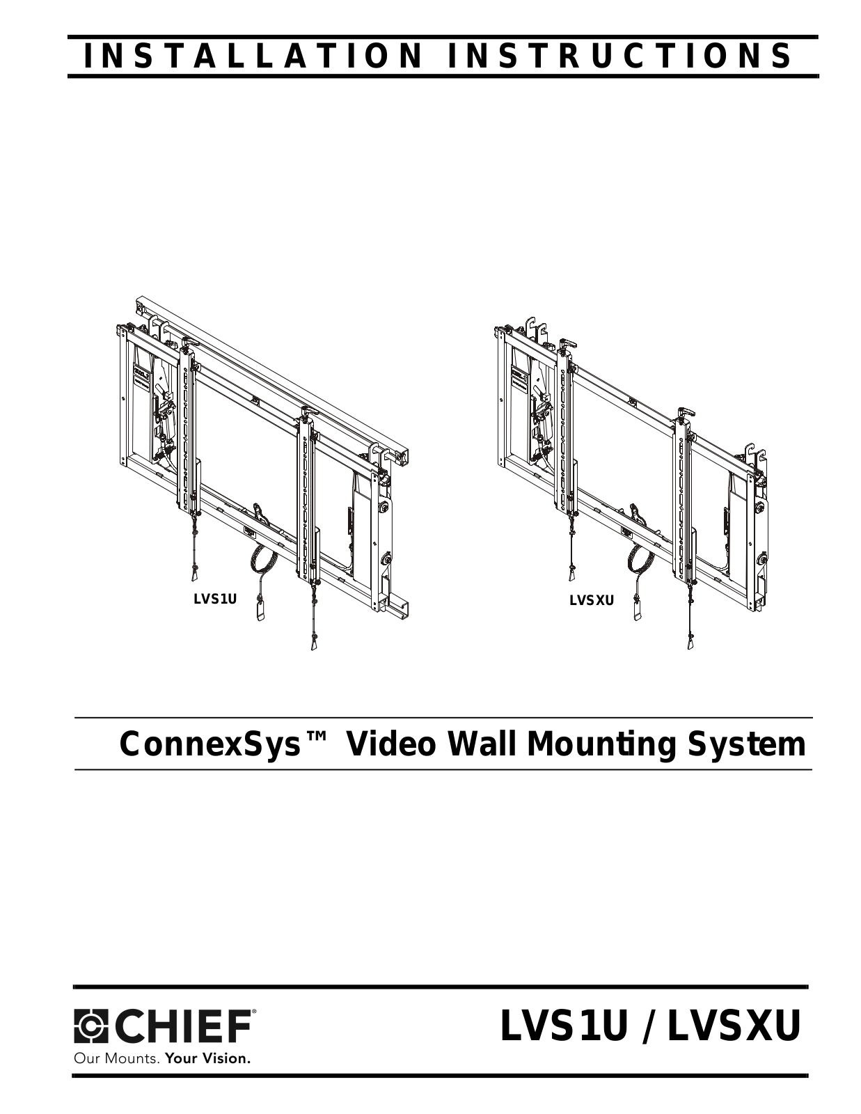 Chief LVS1U, LVSXU User Manual