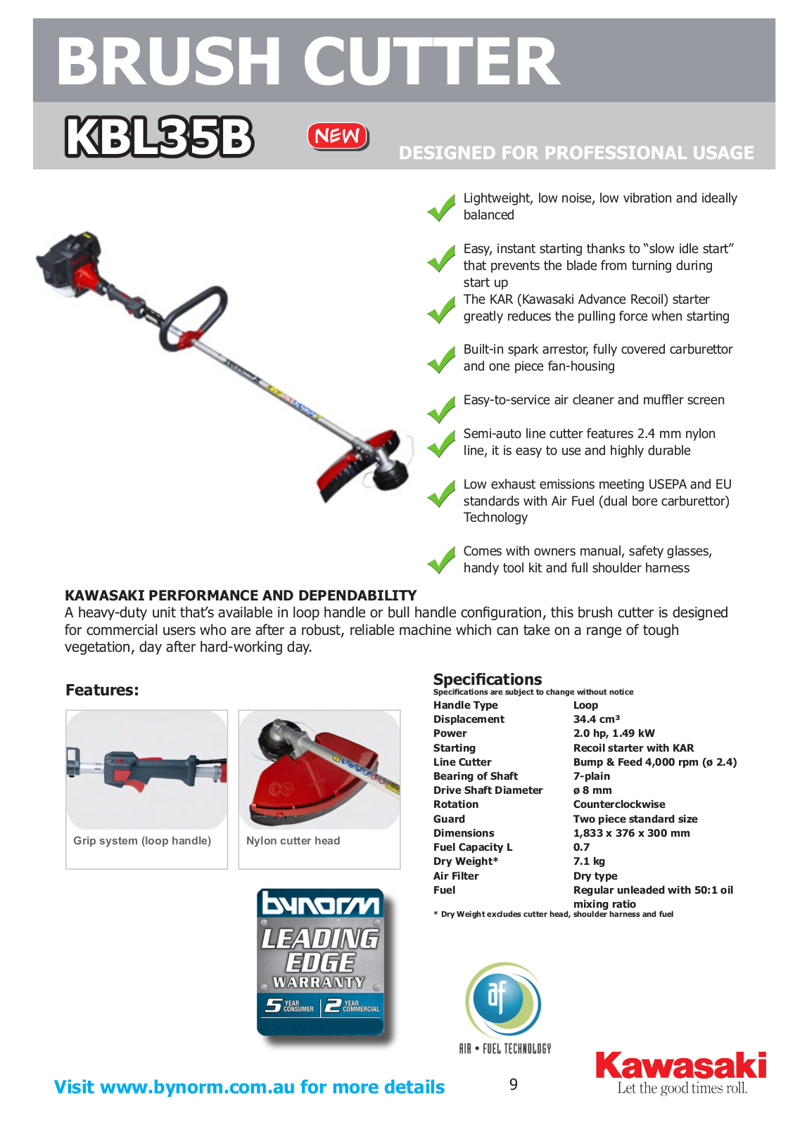 Kawasaki KBL35B User Manual