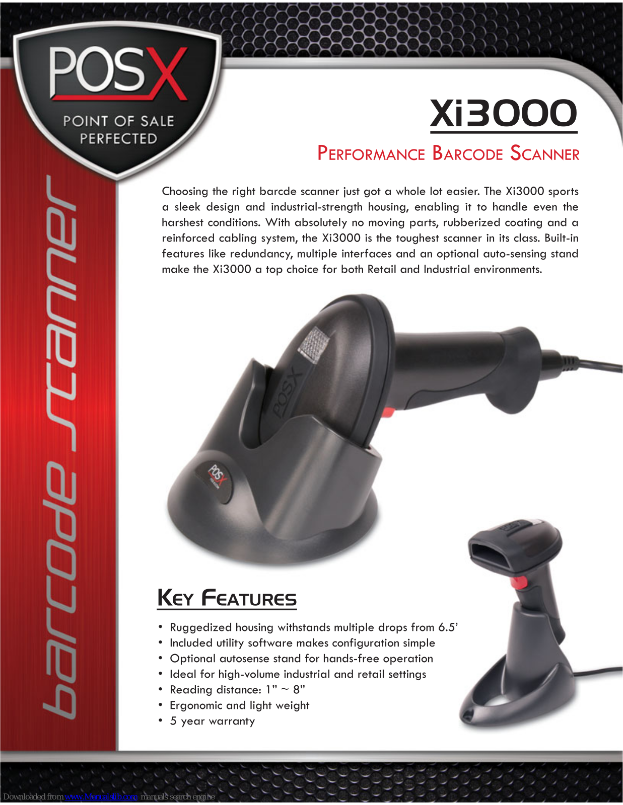 POS-X Xi3000, XI3000U, XI3000K, XI3000S Specifications - ManualMachine.com