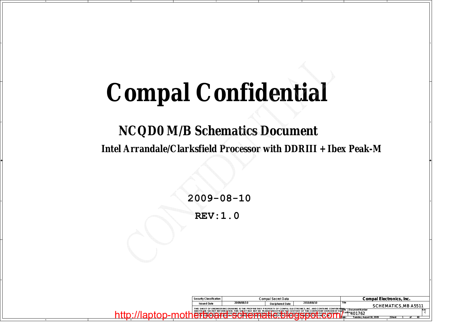 Acer 5940G, NCQD0, LA-5511P Schematics