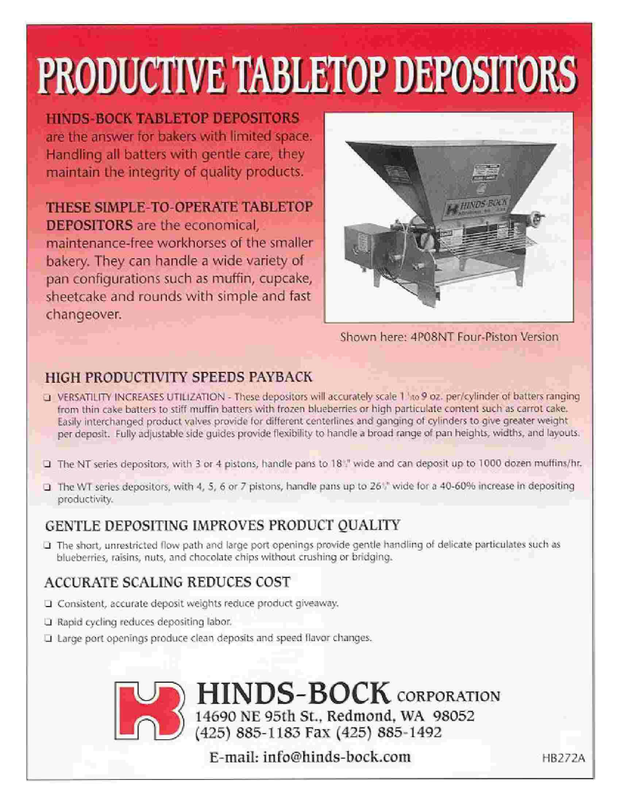 Hinds-Bock 4P-08NT User Manual