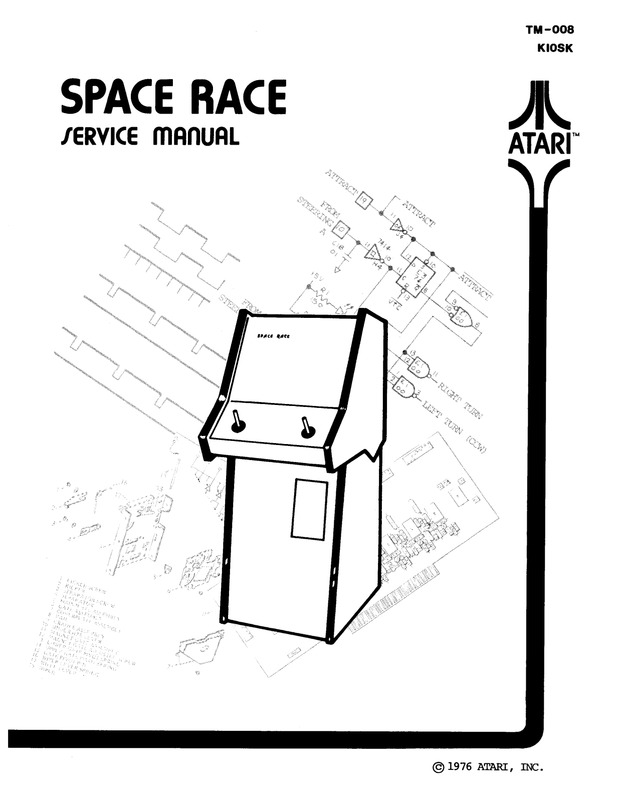 Atari Space Race Service manual