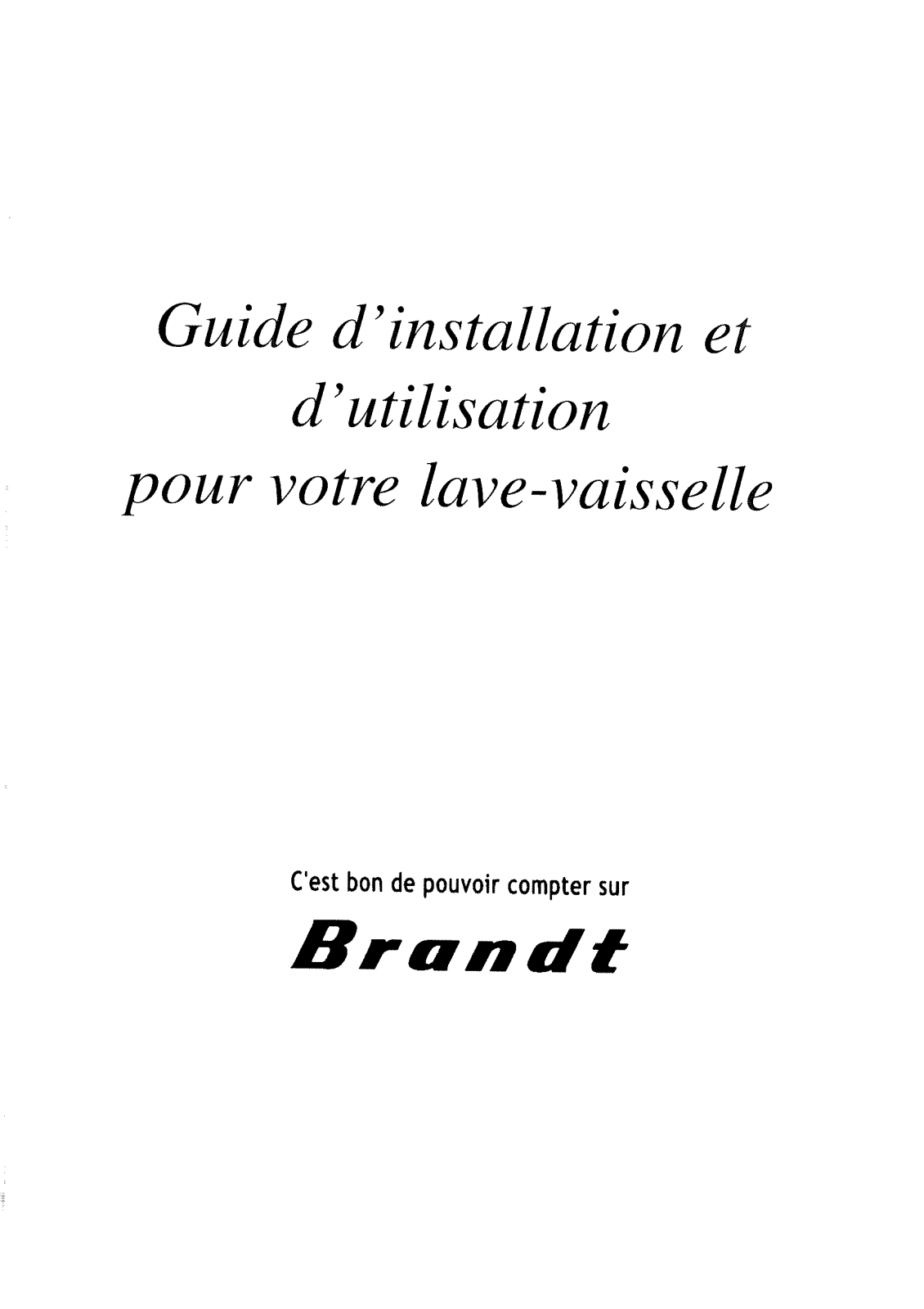 BRANDT LI 403 N User Manual