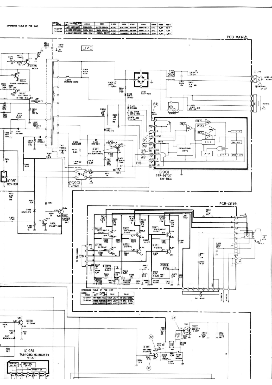 MITSUBISHI TC 2098 Diagram