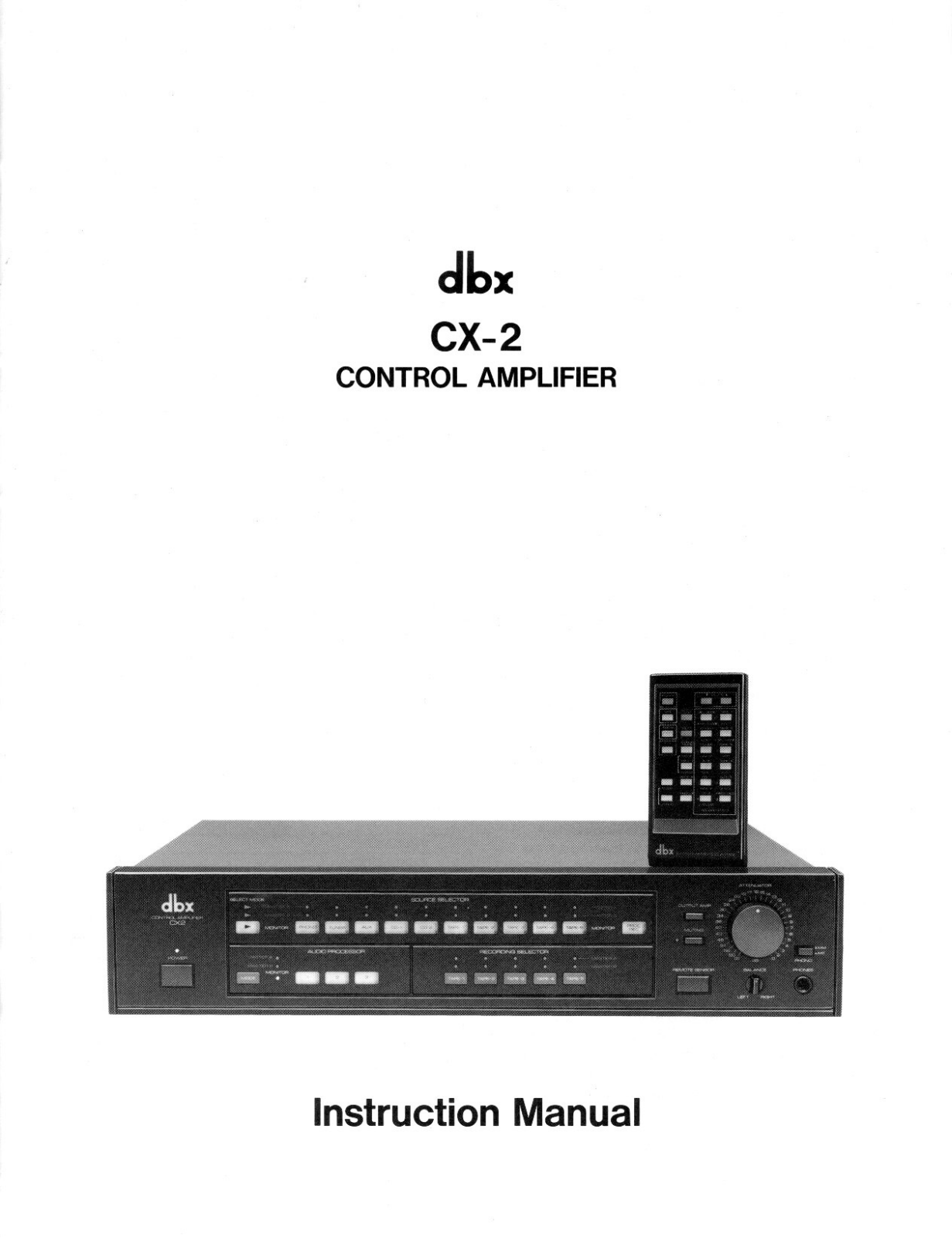 Dbx CX-2 Owners Manual