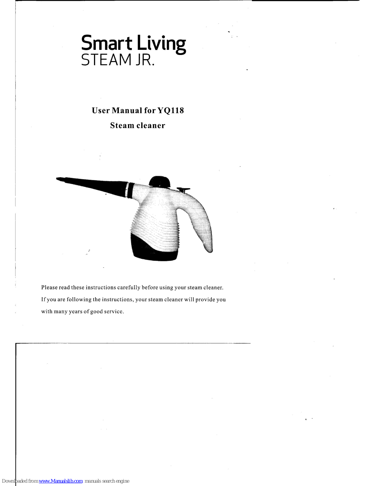 Smart Living Steam JR. YQ118 User Manual