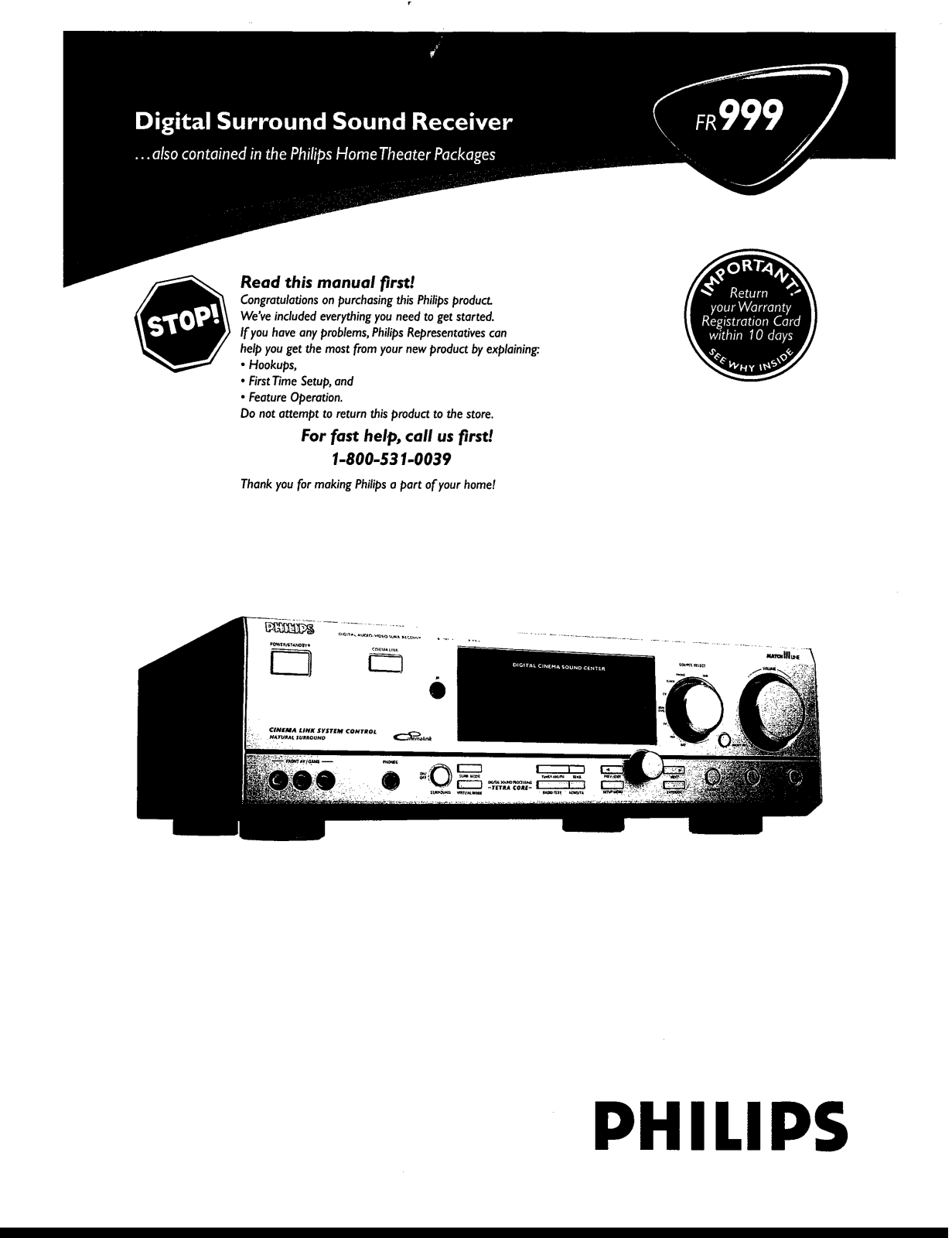 Philips FR999-17 User Manual