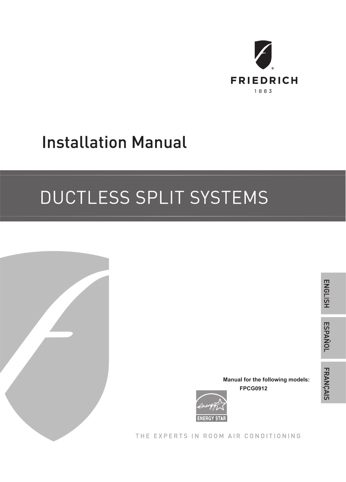 Friedrich FPCG0912 User Manual