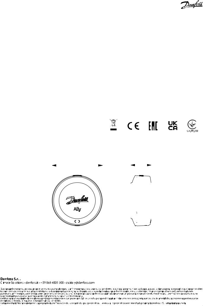 Danfoss Ally Sensore ambiente Data sheet