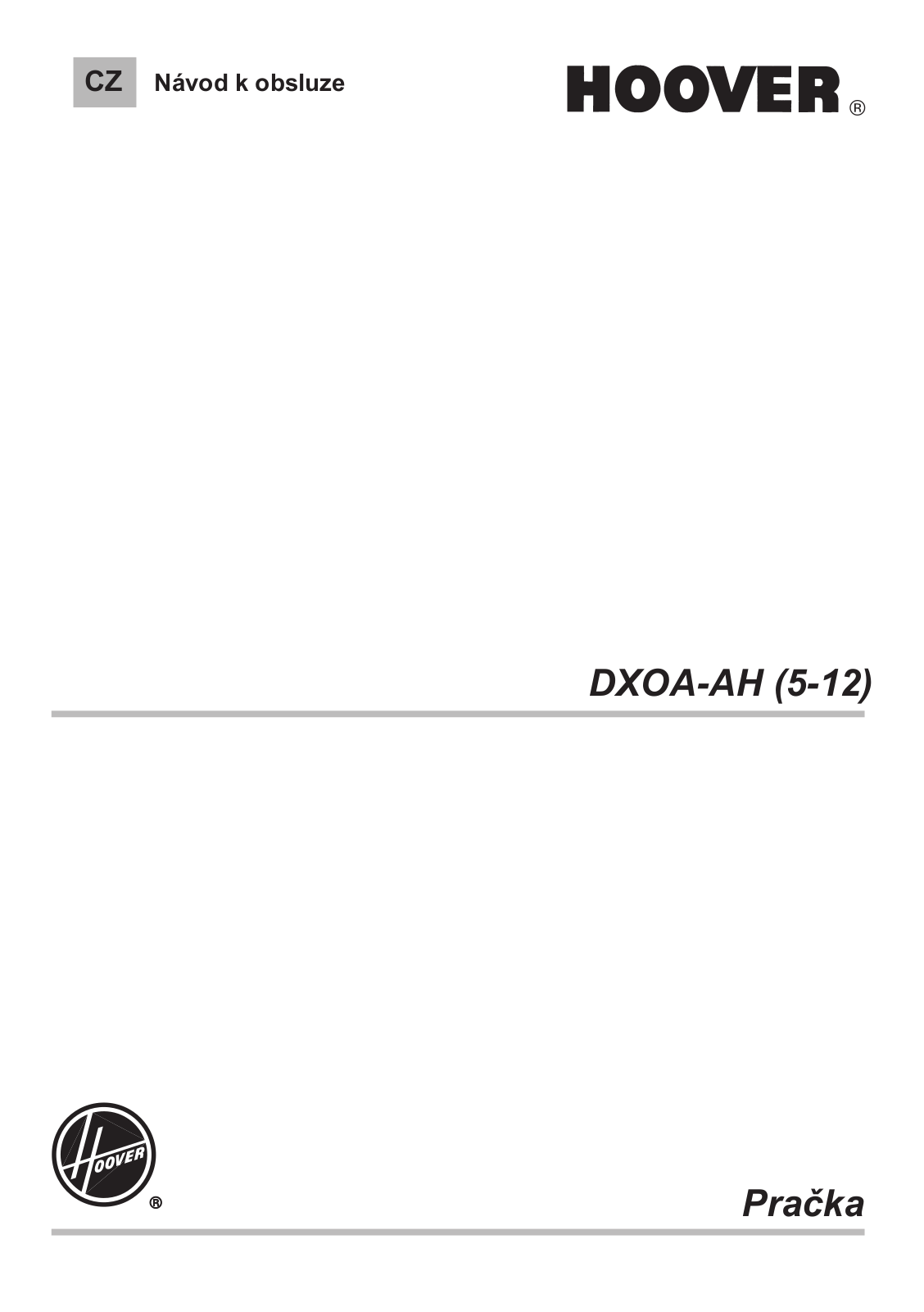 Hoover DXOA437AHC31S User Manual