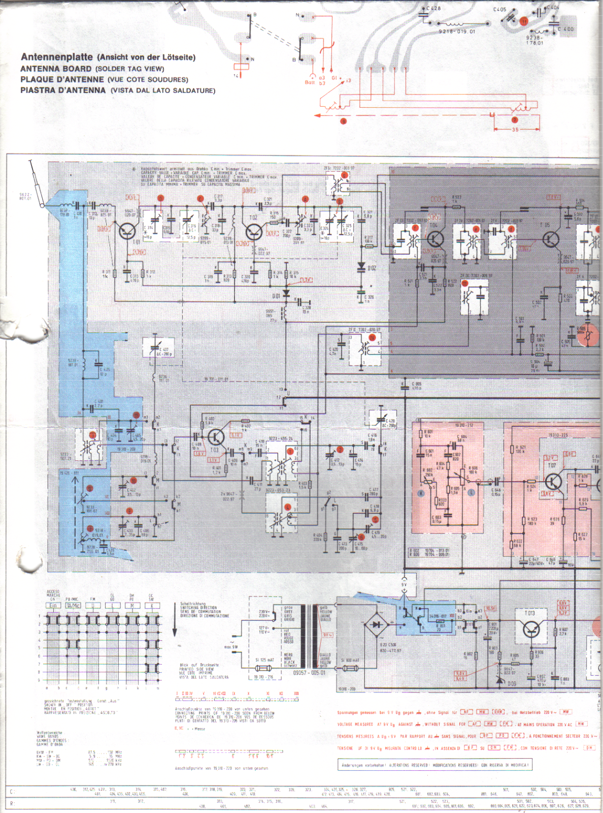 Grundig C-4100, C-4500 Schematic