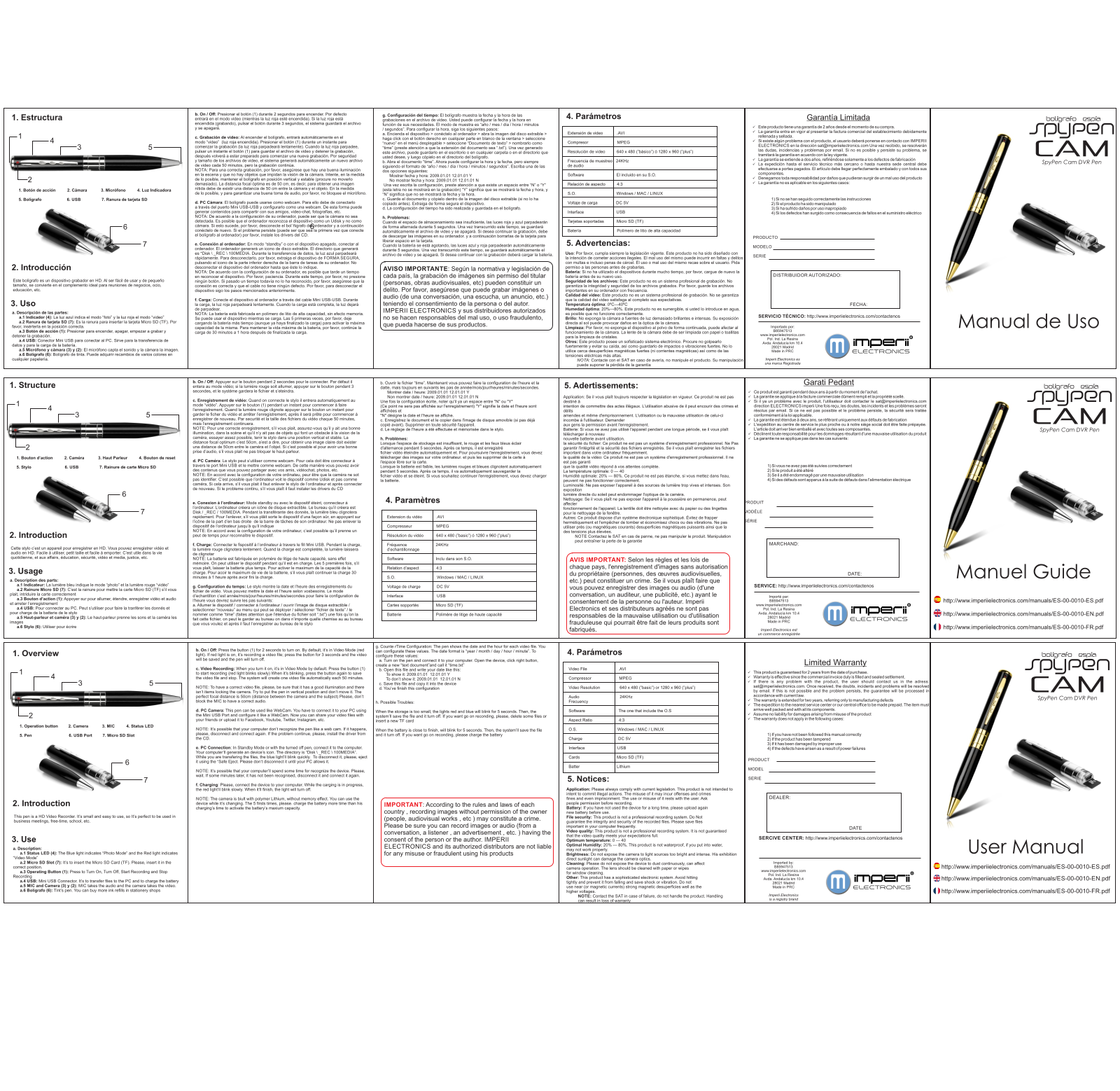 imperii Spy Pen Camera User Manual