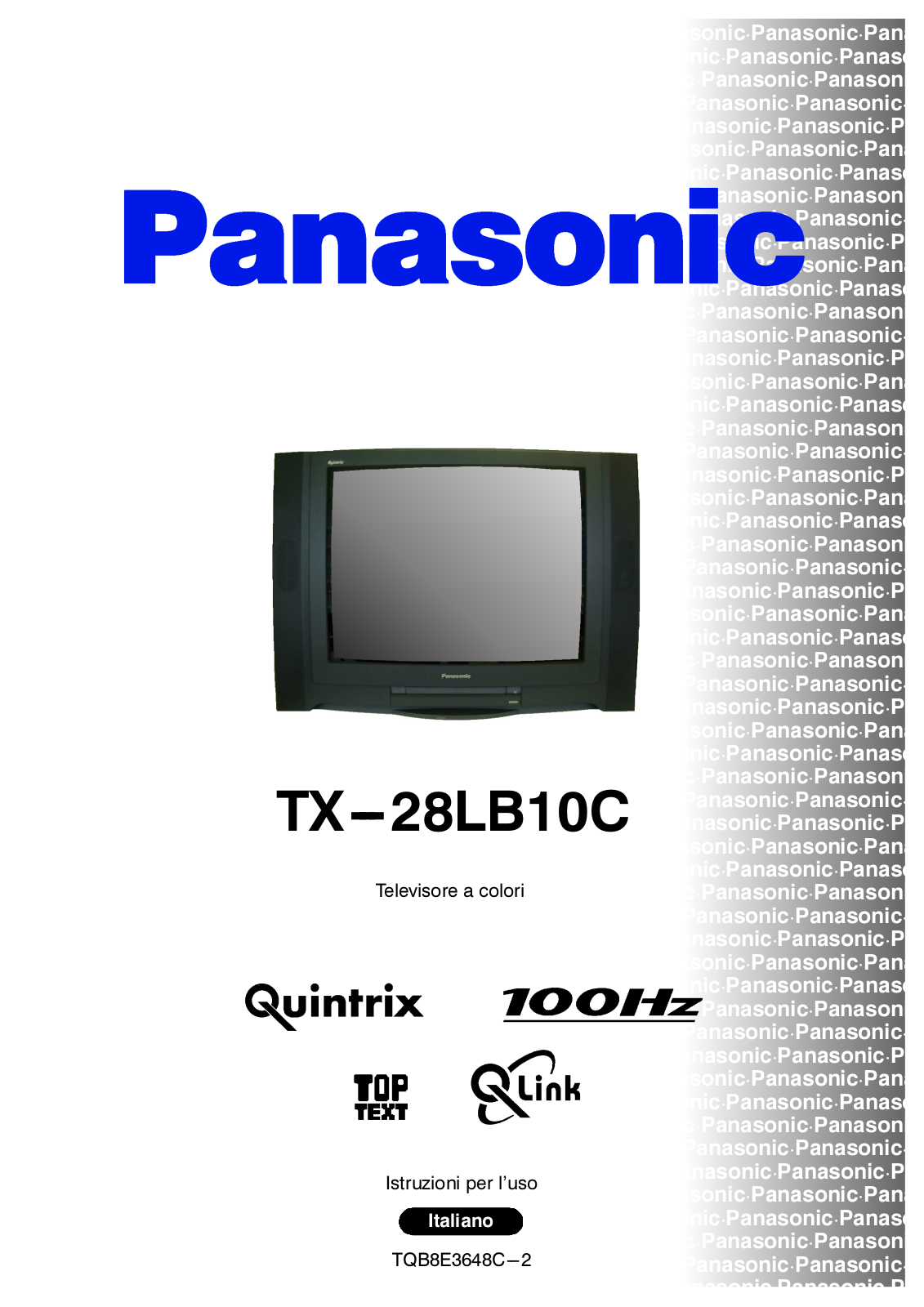 PANASONIC TX-28LB10C User Manual