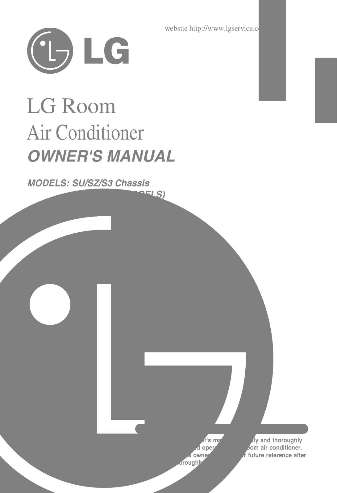 LG AS-W1863RH0 Owner’s Manual