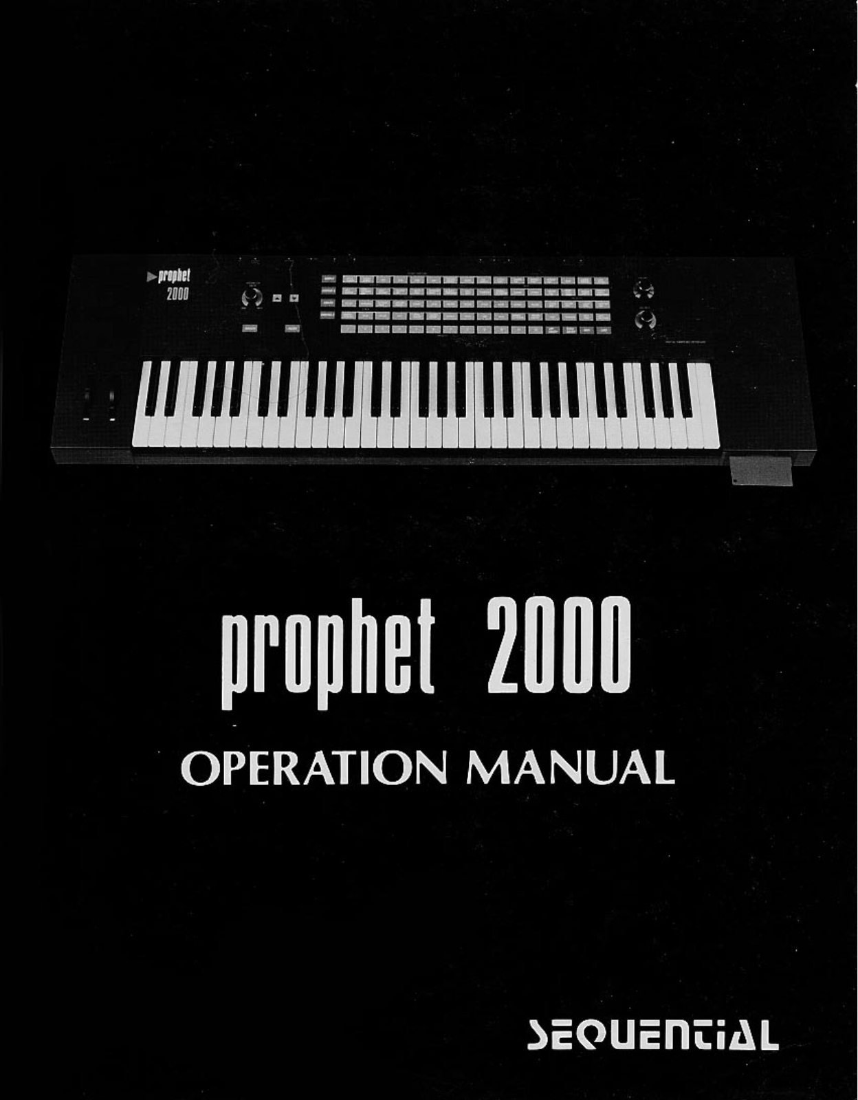 Sequential Circuits Prophet 2000 User Manual