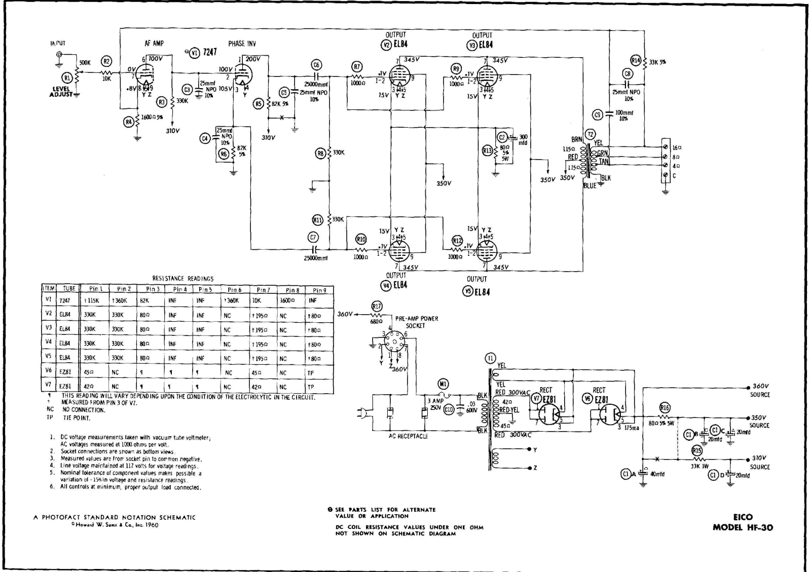 Eico hf30s schematic